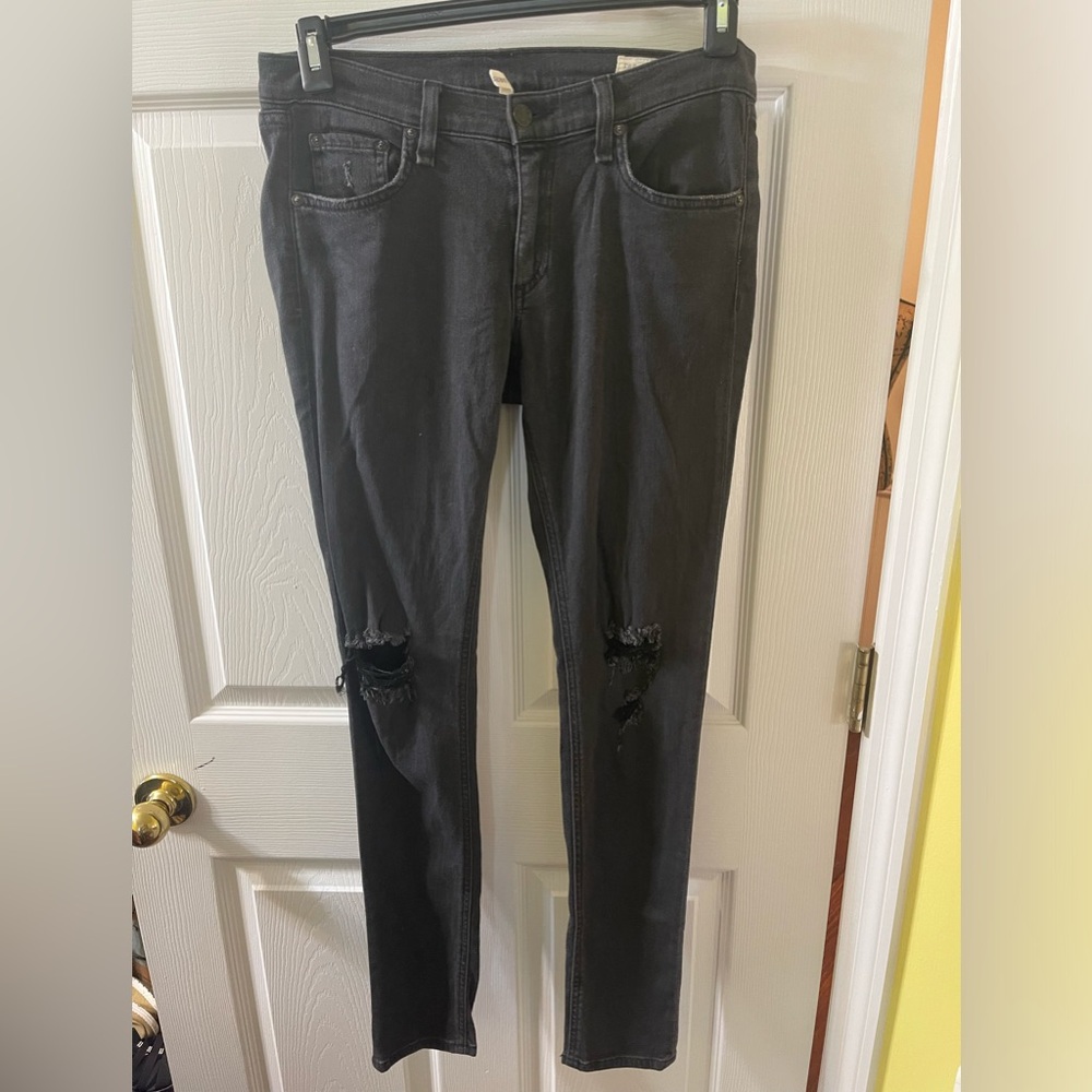 Rag & Bone black‎ The skinny in Rock with holes size 29